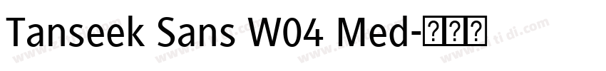 Tanseek Sans W04 Med字体转换